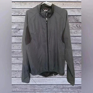 Louis Garneau lightweight  cycling jacket with back zipper pocket & venting